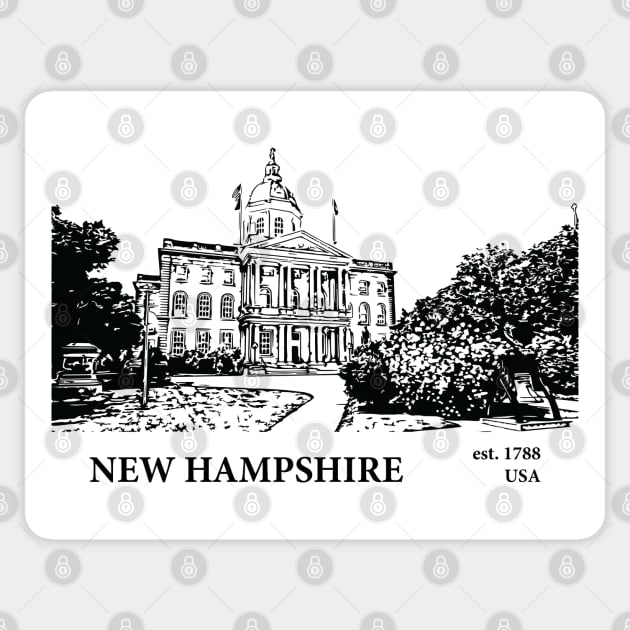 New Hampshire - USA Sticker by Lakeric
